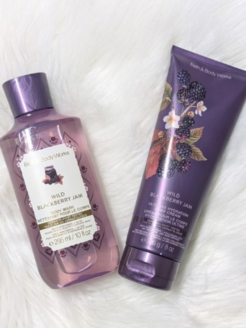BBW 🫐 Wild Blackberry Jam Shower Duo - Body Wash & Body Cream